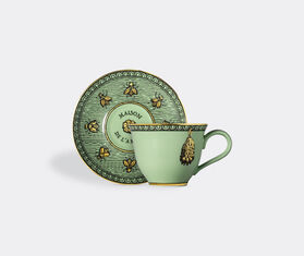 Gucci 'Odissey' coffee cup with saucer, set of two, green GREEN GUCC22ODI366GRN