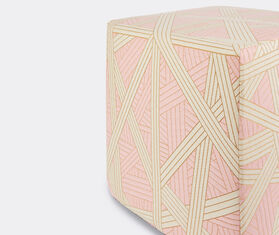 Missoni 'Nastri' pouf cube, pink PINK MIHO23NAS010MUL
