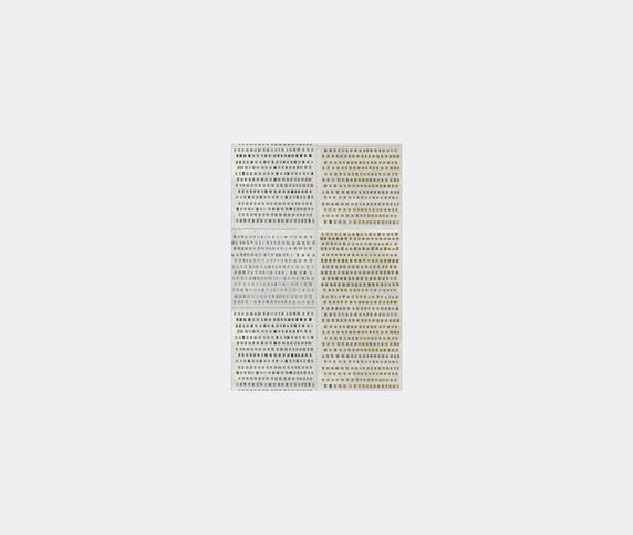 Wall&decò 'Changing Dots Ts' wallpaper, grey and ochre