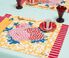 Lisa Corti 'Arabesque Corolla' placemats, set of four, red and yellow multicolor LICO23AME424MUL
