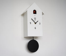 Domeniconi &#39;Zuba&#39; cuckoo clock, white WHITE DOME25CUC443WHI