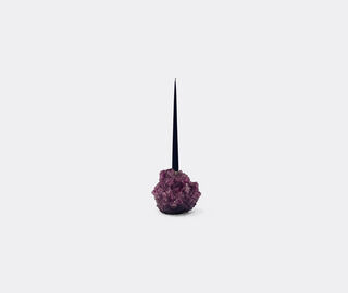 Mineral Series 'Crystal' candlestick holder, purple PURPLE MISE26CAN554PUR