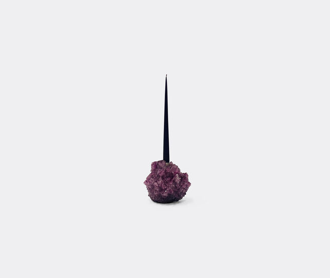 Mineral Series 'Crystal' candlestick holder, purple PURPLE MISE26CAN554PUR