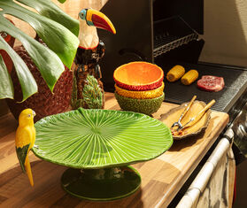 Bordallo Pinheiro &#39;Amaz&oacute;nia&#39; cake stand MULTICOLOUR BOPI22AMA209MUL