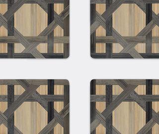 HestiaLiving 'Epoch' square coaster, set of four, anthracite GREY HELI25EPO856GRY
