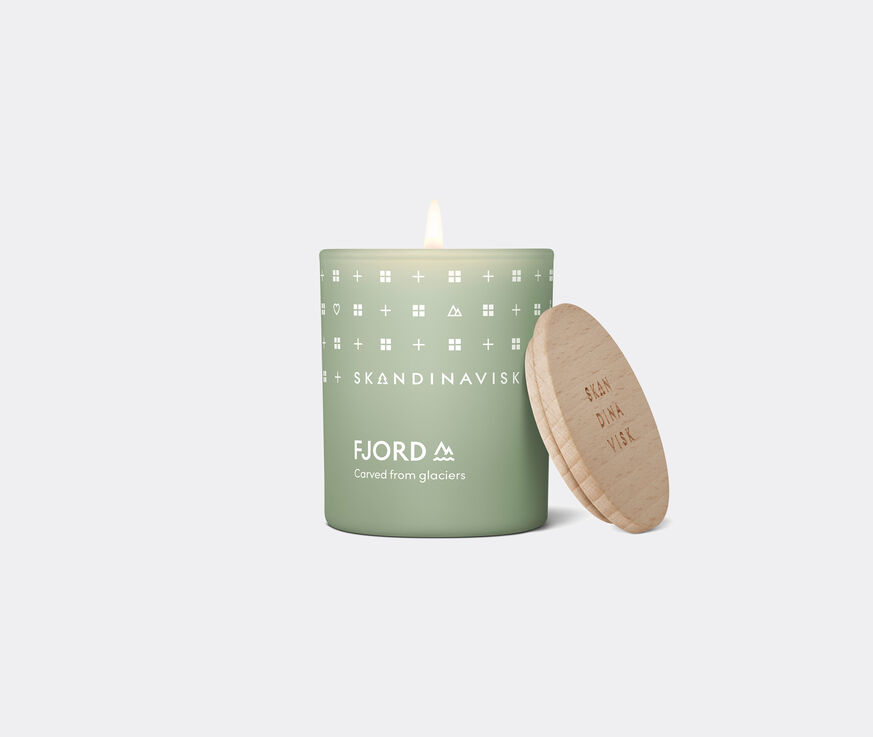 Skandinavisk 'Fjord' scented candle with lid  SKAN20FJO014GRN