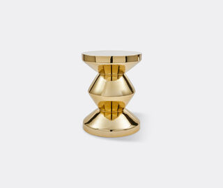 POLSPOTTEN 'Zig Zag' stool, gold GOLD POLS25ZIG697GOL