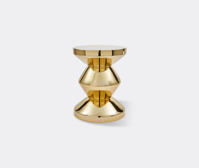 POLSPOTTEN 'Zig Zag' stool, gold GOLD POLS25ZIG697GOL