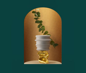 Indici 'Saba' scented candle WHITE INDC18SAB058WHI