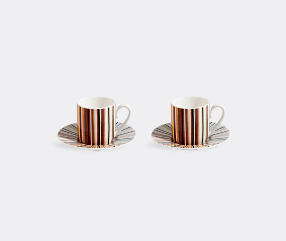 Missoni 'Stripes Jenkins' coffee cup and saucer, set of two, beige undefined ${masterID}