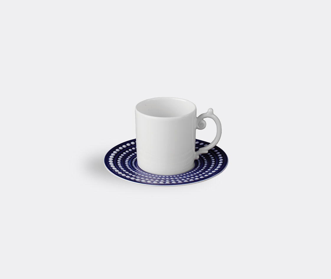 L'objet Perlee Espresso Cup And Saucer In Blue