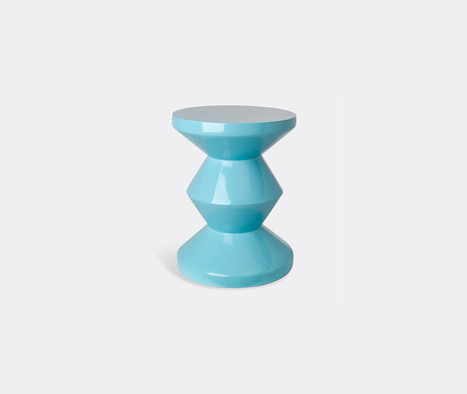 POLSPOTTEN 'Zig Zag' stool, light blue LIGHT BLUE POLS22ZIG062LBL
