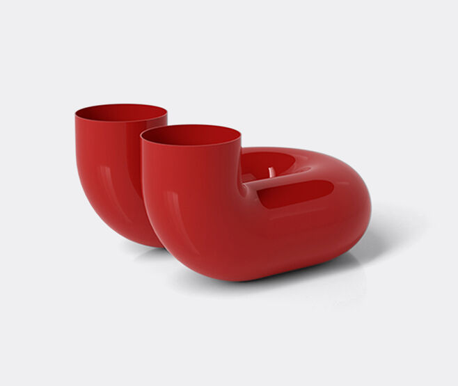 artetica 'U' vase, flame scarlet RED ARTE26VAS324RED