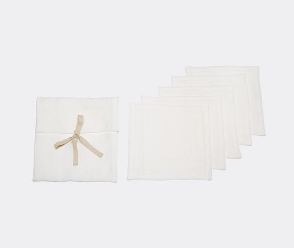 Once Milano Cocktail napkins, set of five, white undefined ${masterID}