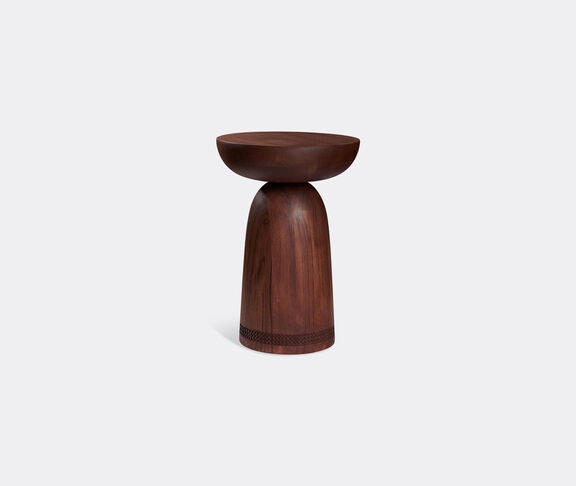 Zanat 'Nera' stool, walnut undefined ${masterID}