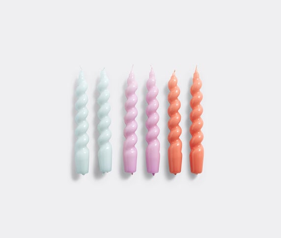 Hay 'Candle Spiral', set of six, blue Ice blue, lilac, apricot HAY121CAN429MUL