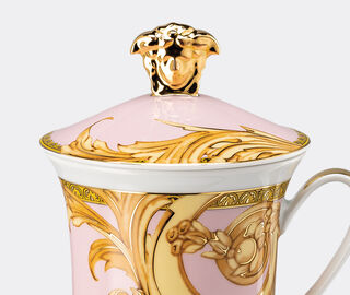 Rosenthal 'Les reves Byzantins' mug with lid PINK ROSE23MUG862PIN