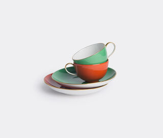KPM Berlin 'Urbino' espresso set MULTICOLOUR KPM118URB515RED