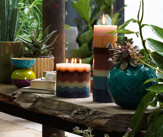 Missoni 'Totem' candle, high, gold MULTICOLOUR MIHO20TOT015MUL