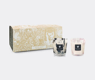Baobab Collection 'Black and White Pearls'  candle duo, black and white MULTICOLOUR BAOB25SCE678MUL