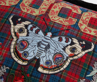 Gucci Cushion, blue tartan MULTICOLOUR GUCC20CUS789MUL