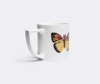 The New English 'Lepidoptera Croceus' mug WHITE TNEN17LEP894WHI