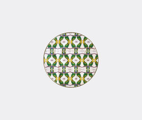 Les-Ottomans Patch NYC tray, green and white MULTICOLOUR OTTO20PAT467MUL