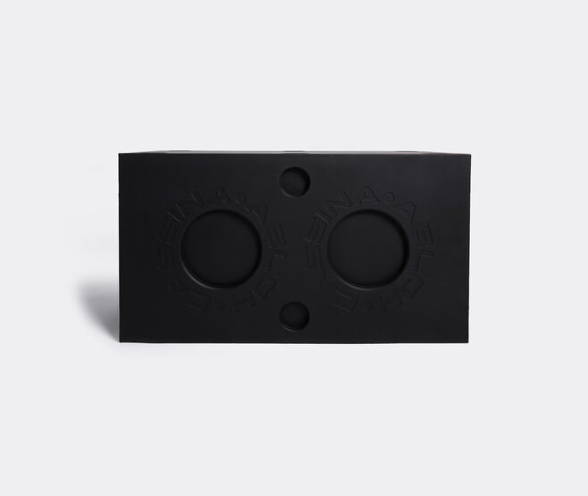 Cassina 'Modular Imagination by Virgil Abloh', matte black modular element with orange feet, rectangular BLACK CASS22MOD056BLK