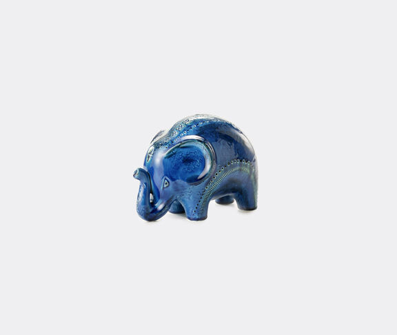 Bitossi Ceramiche Miniature Elephant Figure Blue ${masterID} 2