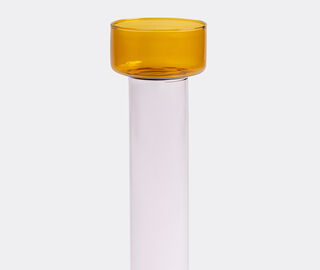 &amp;k Amsterdam 'Bole' candleholder, medium, amber and yellow MULTICOLOUR AMST25BOL255MUL