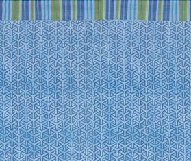 Lisa Corti &#39;Vienna&#39; beach towel, blue and cream BLUE LICO23SAR510MUL