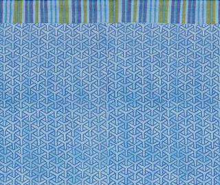 Lisa Corti 'Vienna' beach towel, blue and cream BLUE LICO23SAR510MUL
