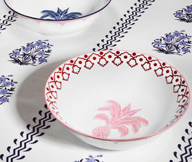 Aquazzura Casa &#39;Jaipur&#39; salad bowl, bordeaux and pink MULTICOLOUR AQUA23JAI584MUL