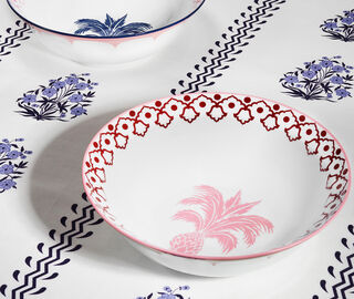 Aquazzura Casa 'Jaipur' salad bowl, bordeaux and pink MULTICOLOUR AQUA23JAI584MUL