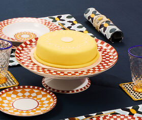 La DoubleJ &#39;Plaza&#39; placemat, set of two, multicolor MULTICOLOUR LADJ24PLA366MUL