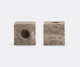 101 Copenhagen 'Cube' candle holder, earth BROWN COPH26CUB022BRW