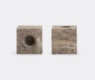 101 Copenhagen 'Cube' candle holder, earth BROWN COPH26CUB022BRW