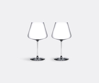 Nude 'Splash' red wine glass, set of two, clear TRANSPARENT NUDE26SPL329TRA