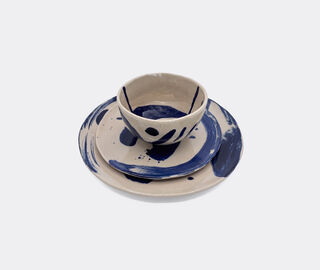 Serax 'Sophia' dinner set, set of twelve, blue BEIGE SERA26DIN690BEI