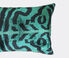 Les-Ottomans Velvet cushion, green and navy multicolor OTTO23VEL101MUL