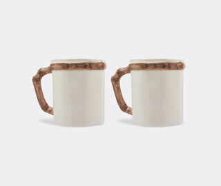 Les-Ottomans 'Bamboo' mug, set of two MULTICOLOUR OTTO23BAM902MUL