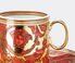 Rosenthal 'Medusa Garland' espresso cup and saucer, red red ROSE23MED142RED