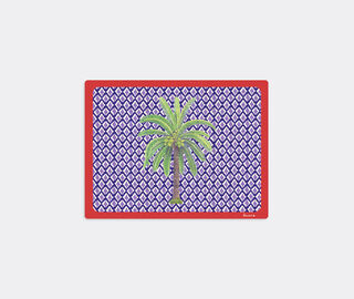 Lisa Corti 'Masonite' rectangular placemat, set of two, hima palma pervinch MULTICOLOUR LICO23MAS431MUL