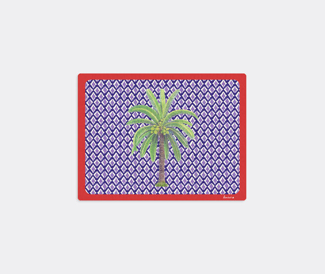 Lisa Corti 'Masonite' rectangular placemat, set of two, hima palma pervinch MULTICOLOUR LICO23MAS431MUL