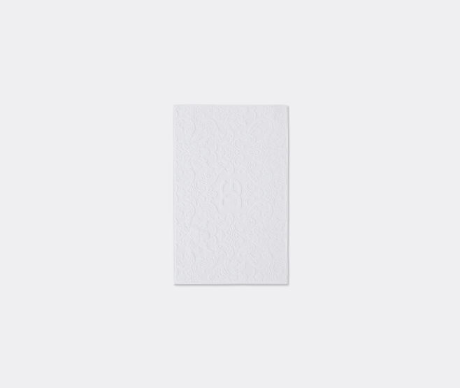Dolce&Gabbana Casa Jacquard bath mat with D&G logo, white WHITE DGCA25WHI691WHI