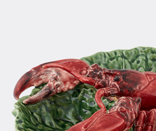Bordallo Pinheiro 'Cabbage with Lobsters' appetizer plate, large MULTICOLOUR BOPI24CAB354MUL