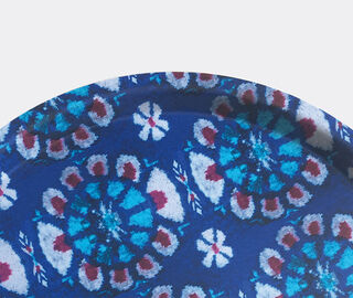 Les-Ottomans 'Ikat' wooden tray, blue MULTICOLOUR OTTO20IKA252MUL