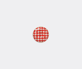 La DoubleJ 'Cherries' mini plate, ivory IVORY LADJ25MIN233MUL