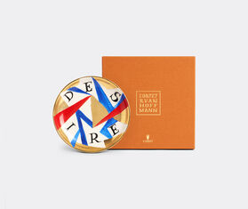 L&#39;Objet &#39;Desire&#39; plate, white, blue and gold MULTICOLOUR LOBJ25RUA802MUL