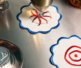 Octaevo &#39;Amalfi&#39; coasters, set of four, multicolor MULTICOLOUR OCTA25AMA671MUL